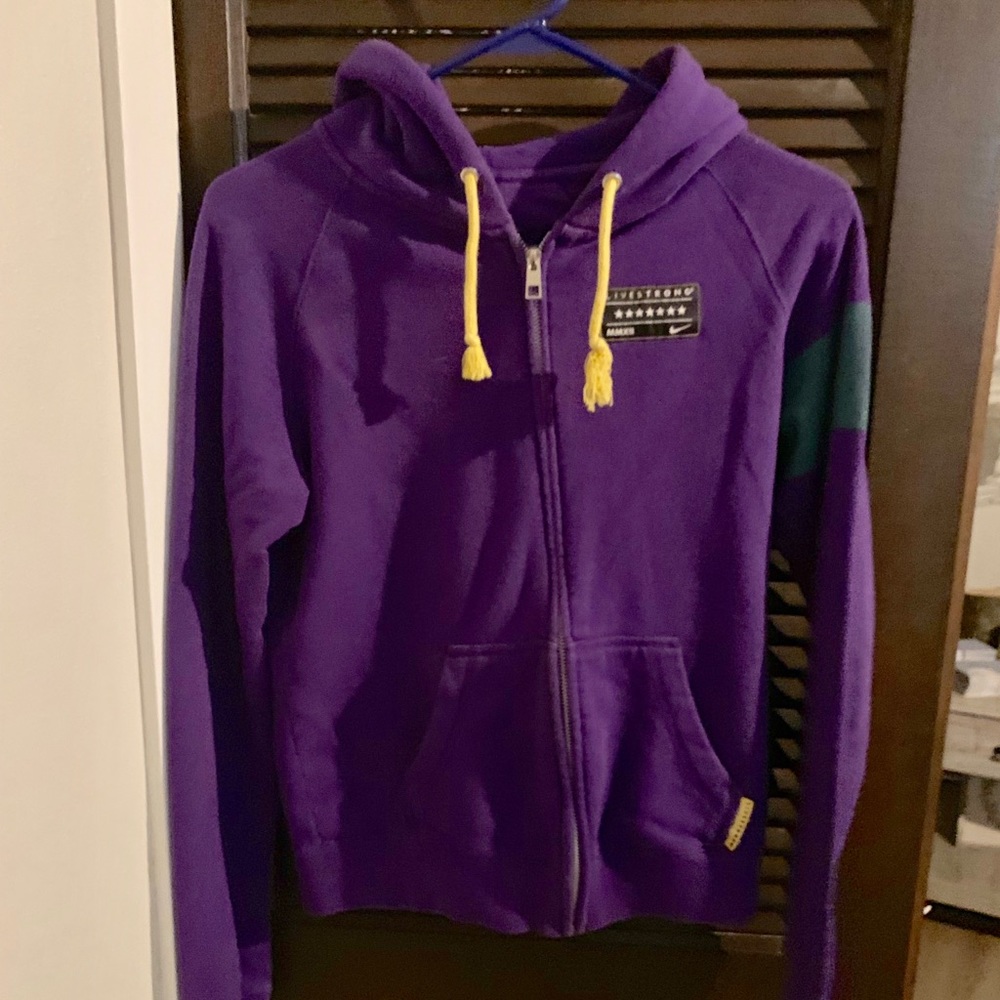 Purple LIVESTRONG sweatshirt